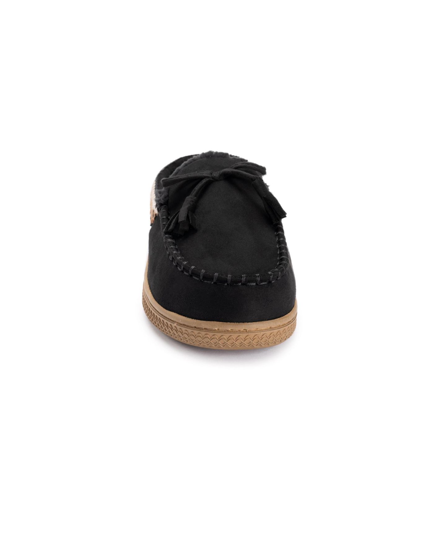 Женские тапочки MUK LUKS Marjorie Moccasin Contour Slippers, цвет: Чёрный — фото 5