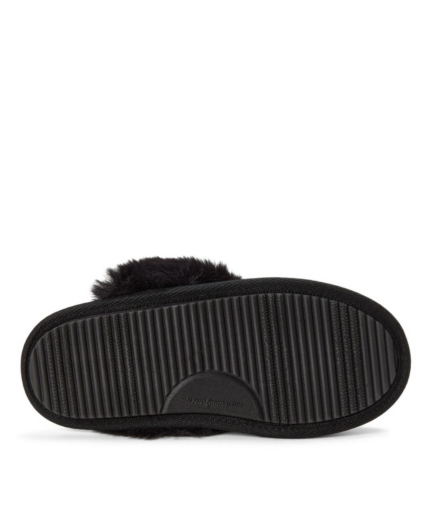 Женские тапочки Dearfoams Halloween Velour Scuff Slippers, цвет: Чёрный — фото 5