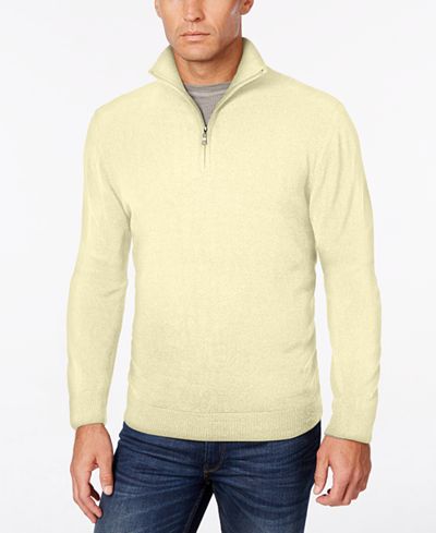 Weatherproof Men's Big and Tall Quarter-Zip Sweater, Classic Fit