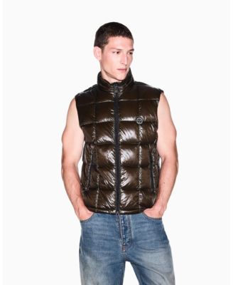 Men's Nylon Metallic Shine Down Vest
