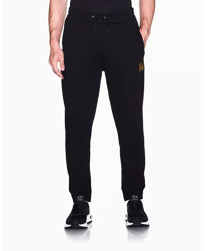 Men's Black And Gold Box Jogger - thumbnail 2