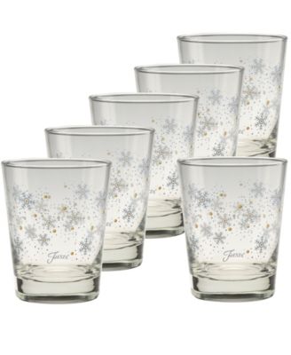 Snowflakes Double Old Fashioned Glasses, Set of 6