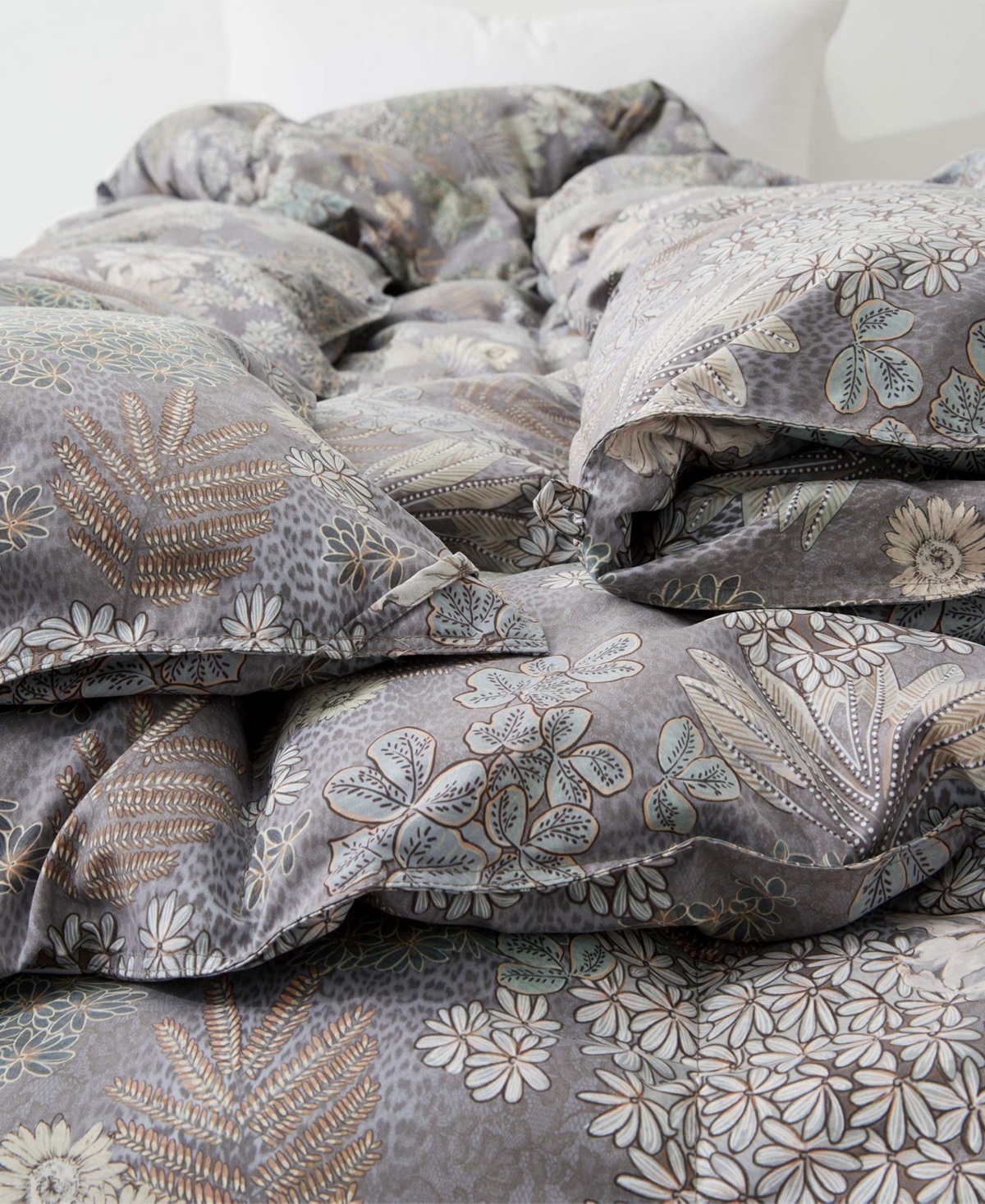 Unikome Printed All Season White Goose Feather Fiber Comforter