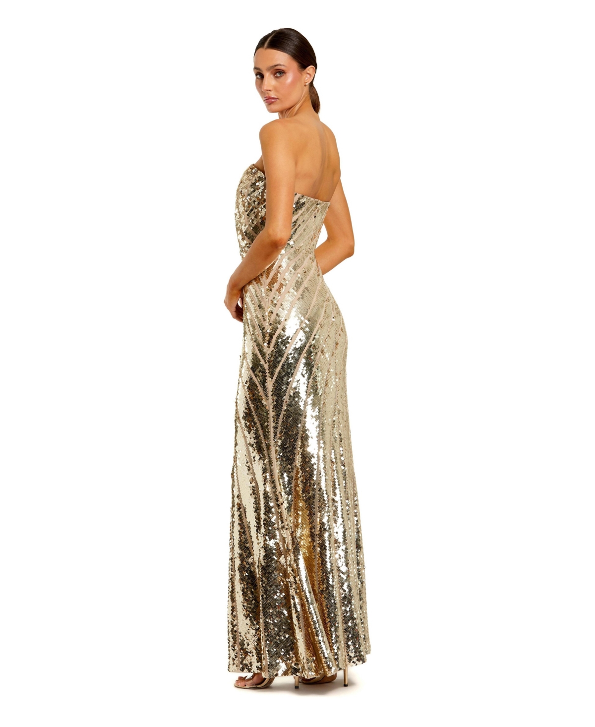 Mac Duggal Women's Strapless Sequin Mermaid Gown