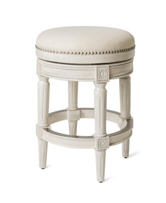 Pullman Backless Swivel Upholstered Kitchen Counter Stool, 26"