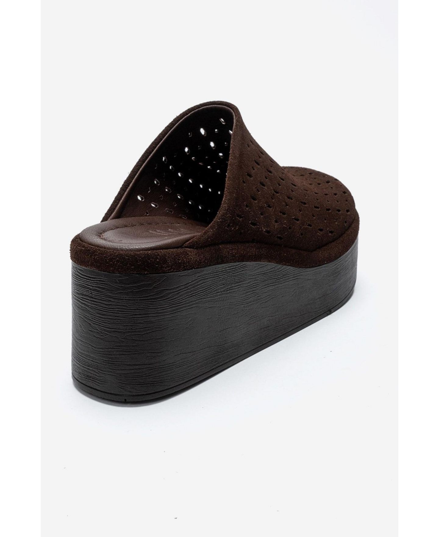 Женские сандалии Forever & Always Shoes Lune Leather Platform Sandal, цвет: Коричневый замшевый — фото 5