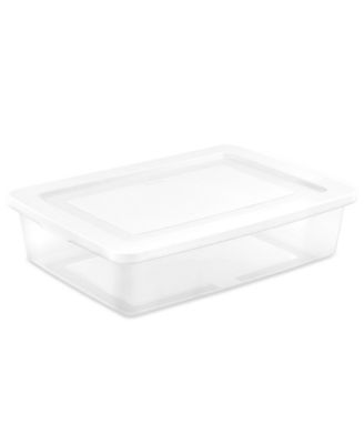 28 Qt Storage Box, Stackable Plastic Container Home Organizer, 20 Pack