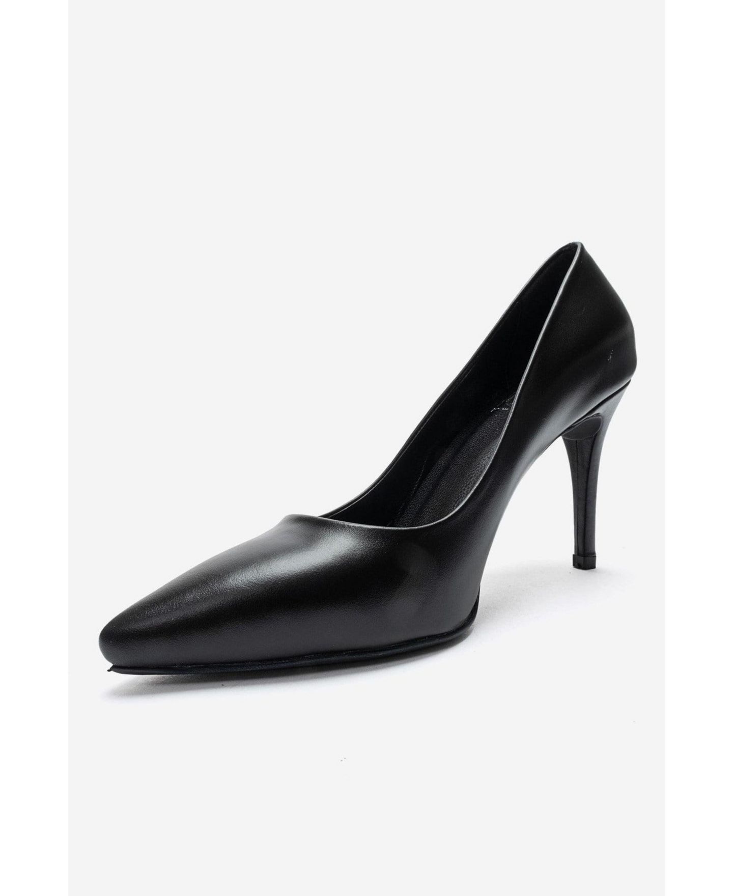 Женские туфли Forever & Always Shoes Moriel Leather Stiletto, цвет: Чёрный — фото 7