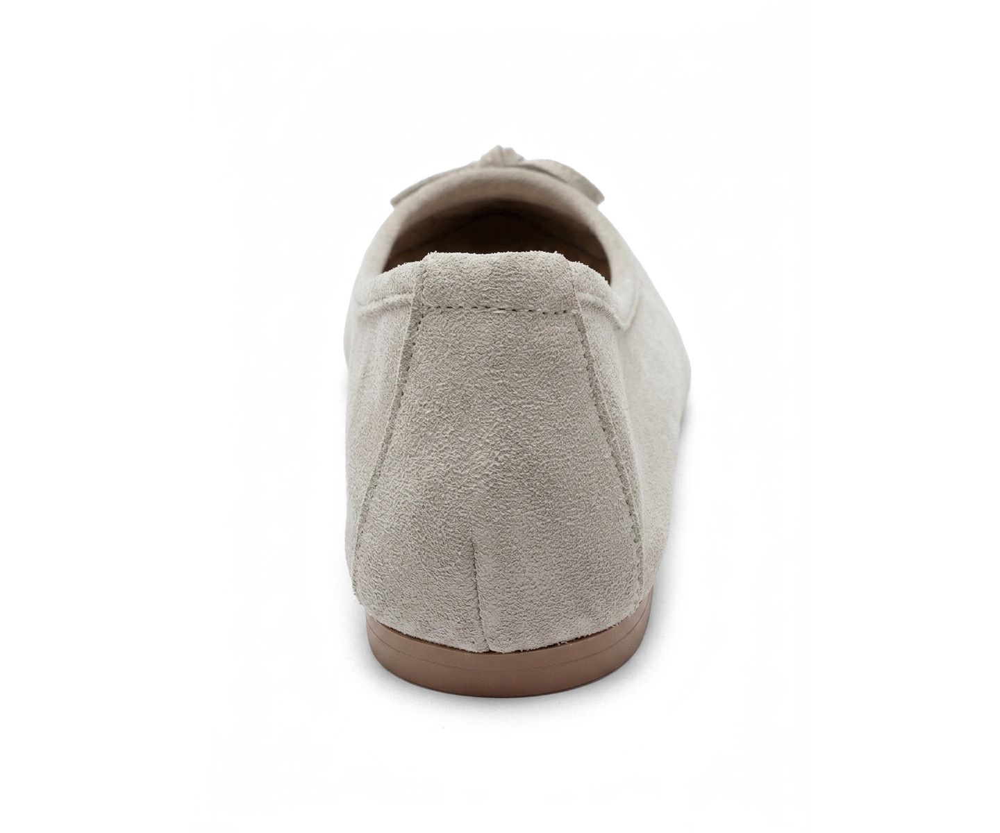 Женские балетки Forever & Always Shoes Umiel Leather Bow Ballet Flat, цвет: Бежевый замшевый — фото 7