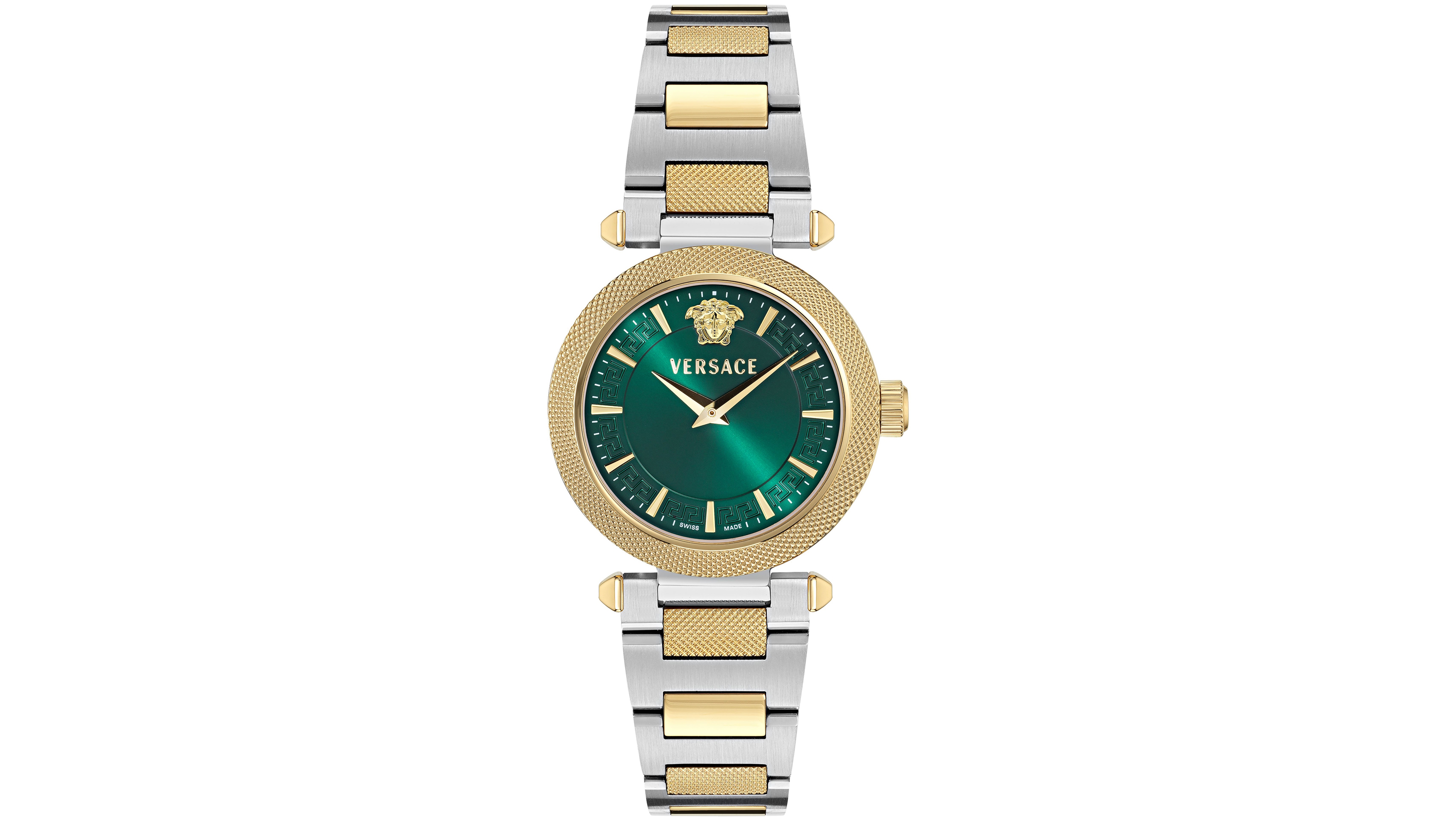 Versace Women's V-Musa Silver Stainless Steel Bracelet Watch 35mm