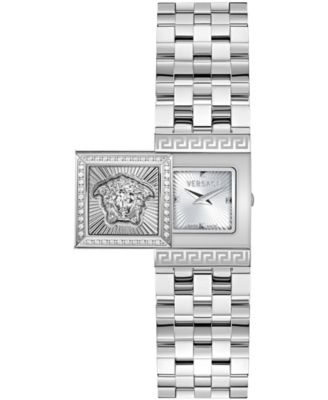 Women's Reveal Precious Silver Stainless Steel Bracelet Watch 18x25mm