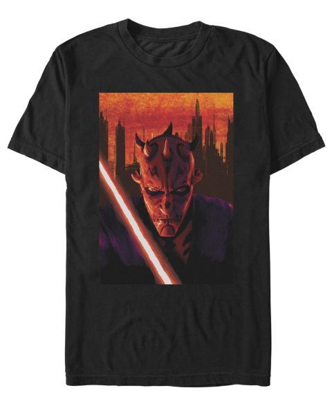 Мужская футболка Fifth Sun Star Wars Darth Maul Graphic, цвет: Чёрный