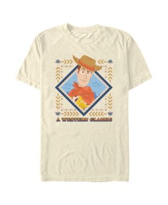 Men's Disney Pixar Toy Story Woody Western Sheriff Graphic T-Shirt