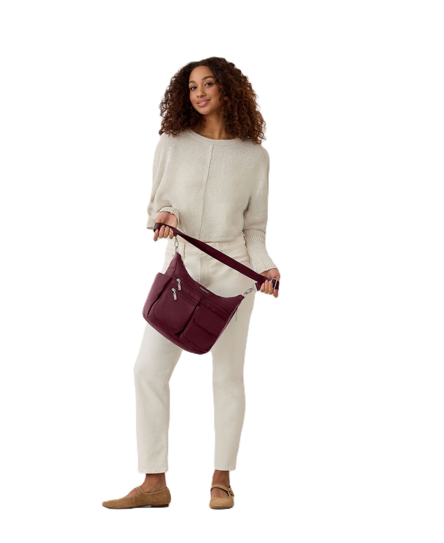 Женская сумка Baggallini Modern Everywhere Small Wristlet with Crossbody Handbag, цвет: Jam — фото 5
