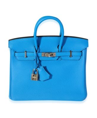 Bleu Zanzibar Togo Birkin 25 PHW