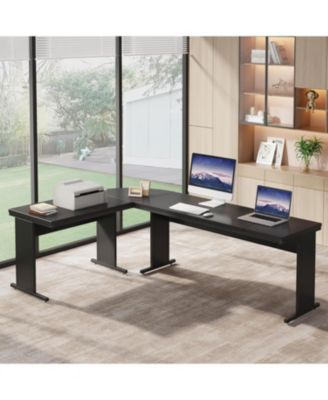 83" L-Shaped Executive Desk