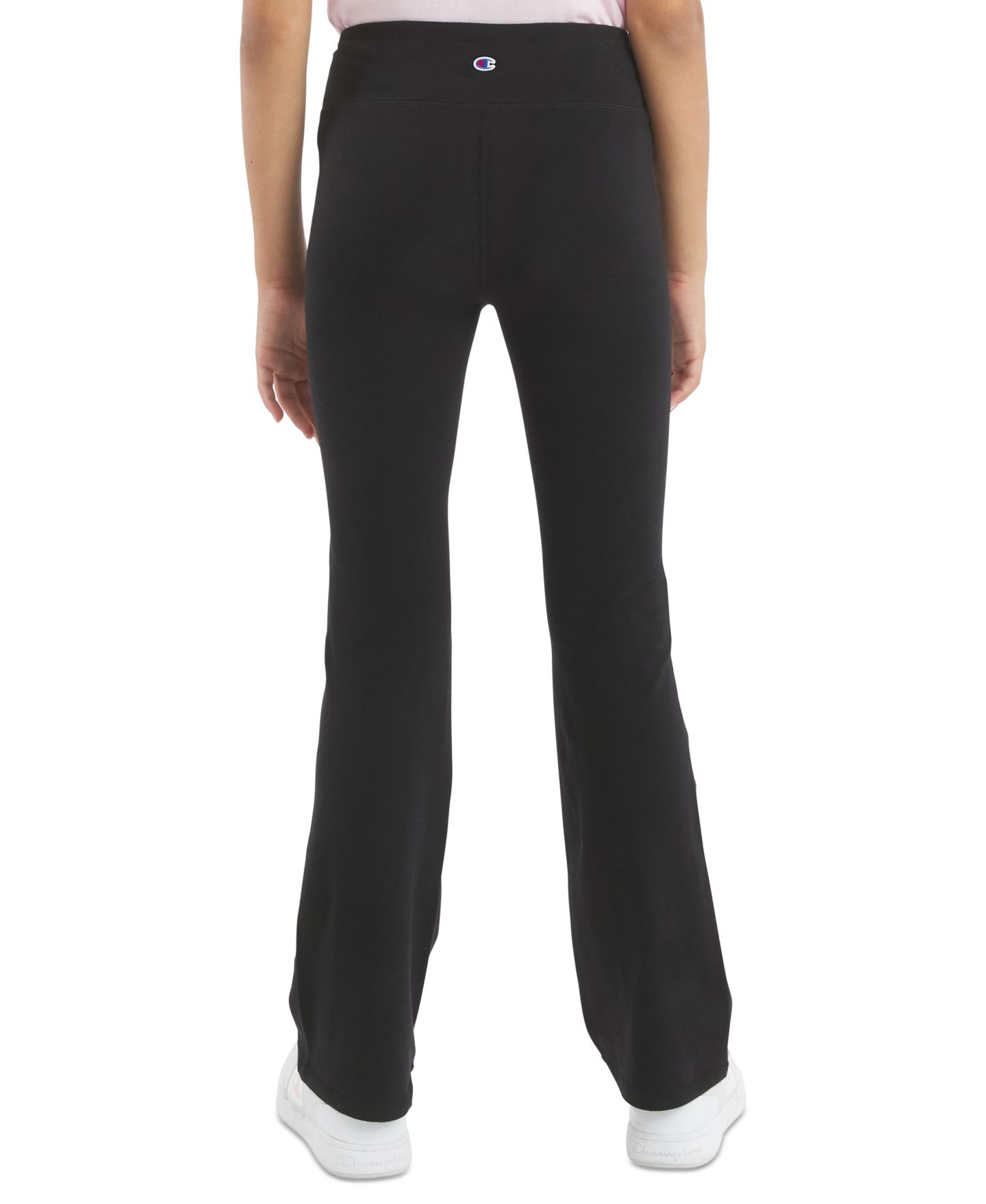 Леггинсы Champion Flared Leggings для девочек, цвет: Чёрный — фото 4