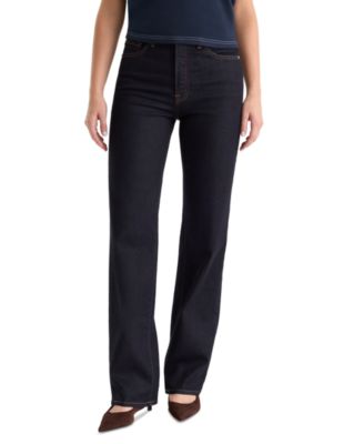 Petite True Straight High-Waisted Jeans