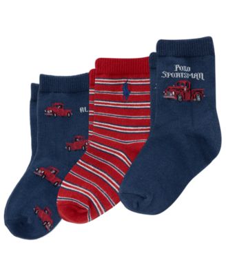 Baby Boys' Vintage Truck Socks, 3-Pack