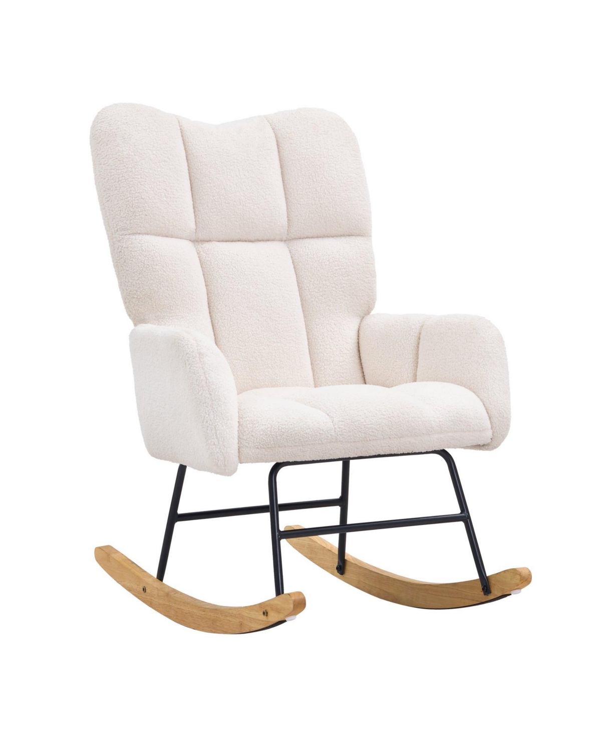 Slickblue Modern Nursery Rocking Chair for Bedroom and Living Room