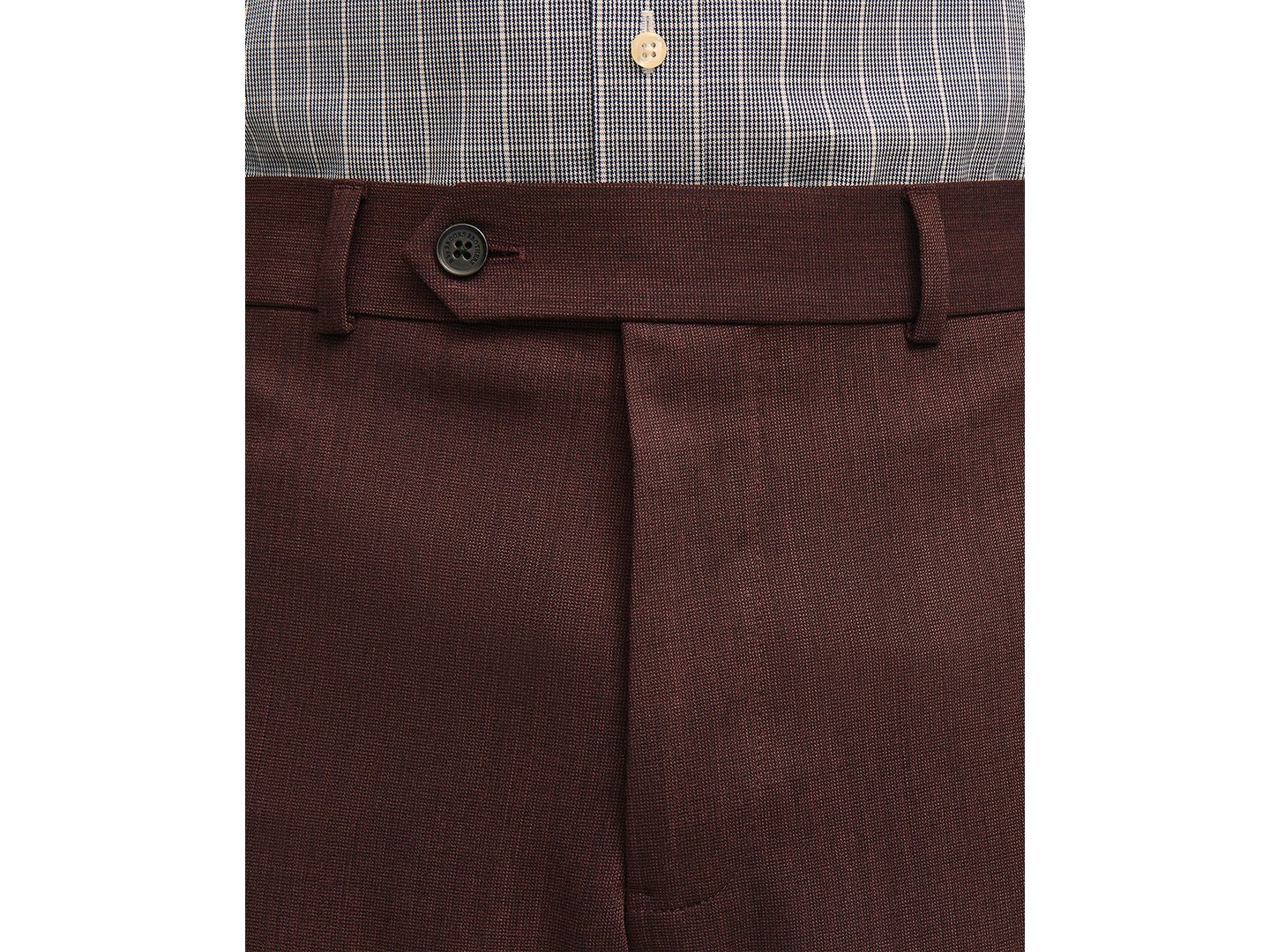 Мужские брюки Brooks Brothers Classic-Fit Suit Separates, цвет: Бордовый — фото 2