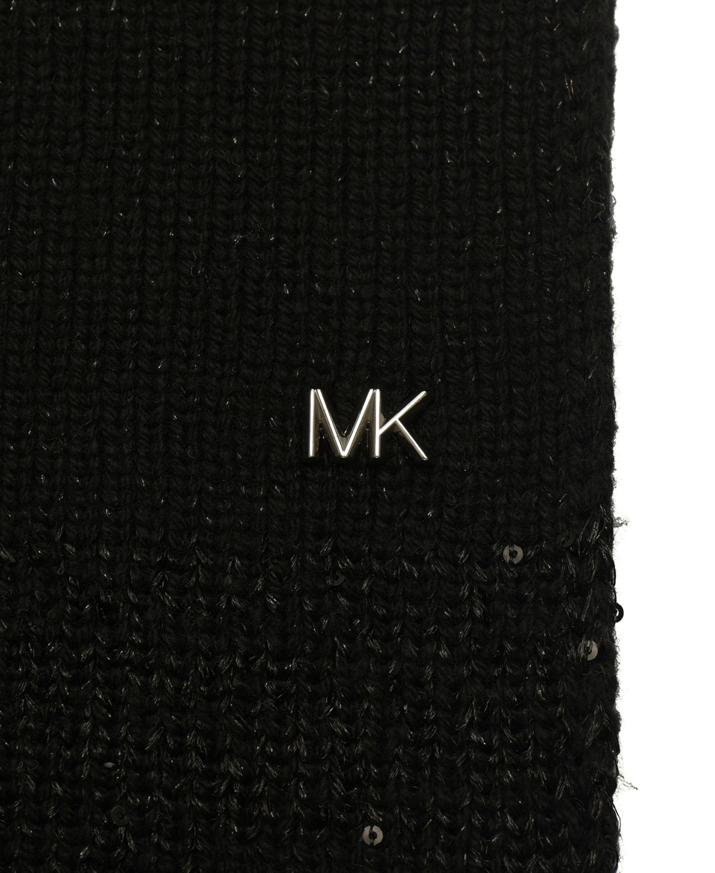 Женский шарф Michael Kors Metallic Sequin, цвет: Чёрный — фото 4