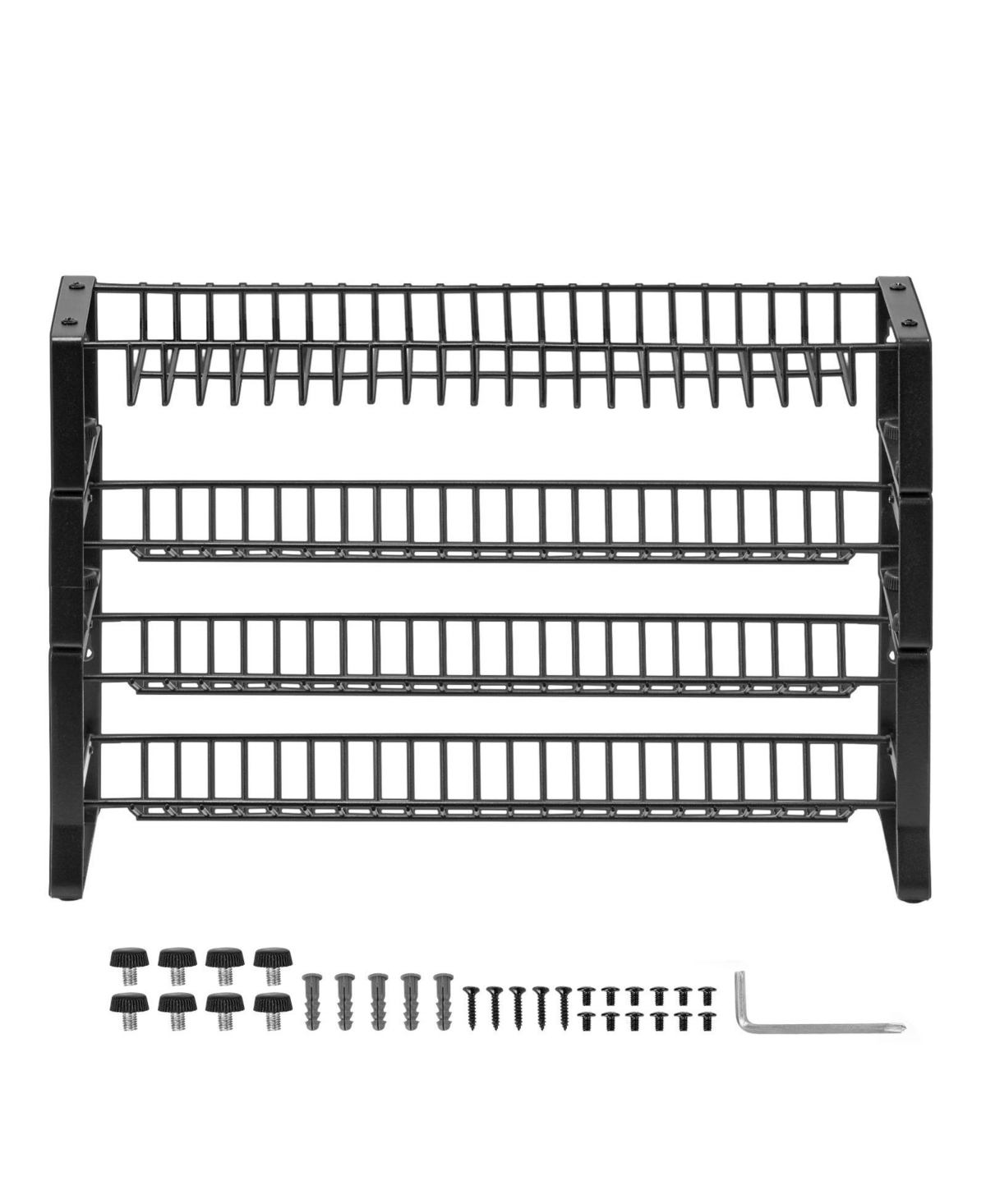 Sugift 4-Tier Stackable Detachable Spice Rack Organizer for Cabinet Countertop Pantry