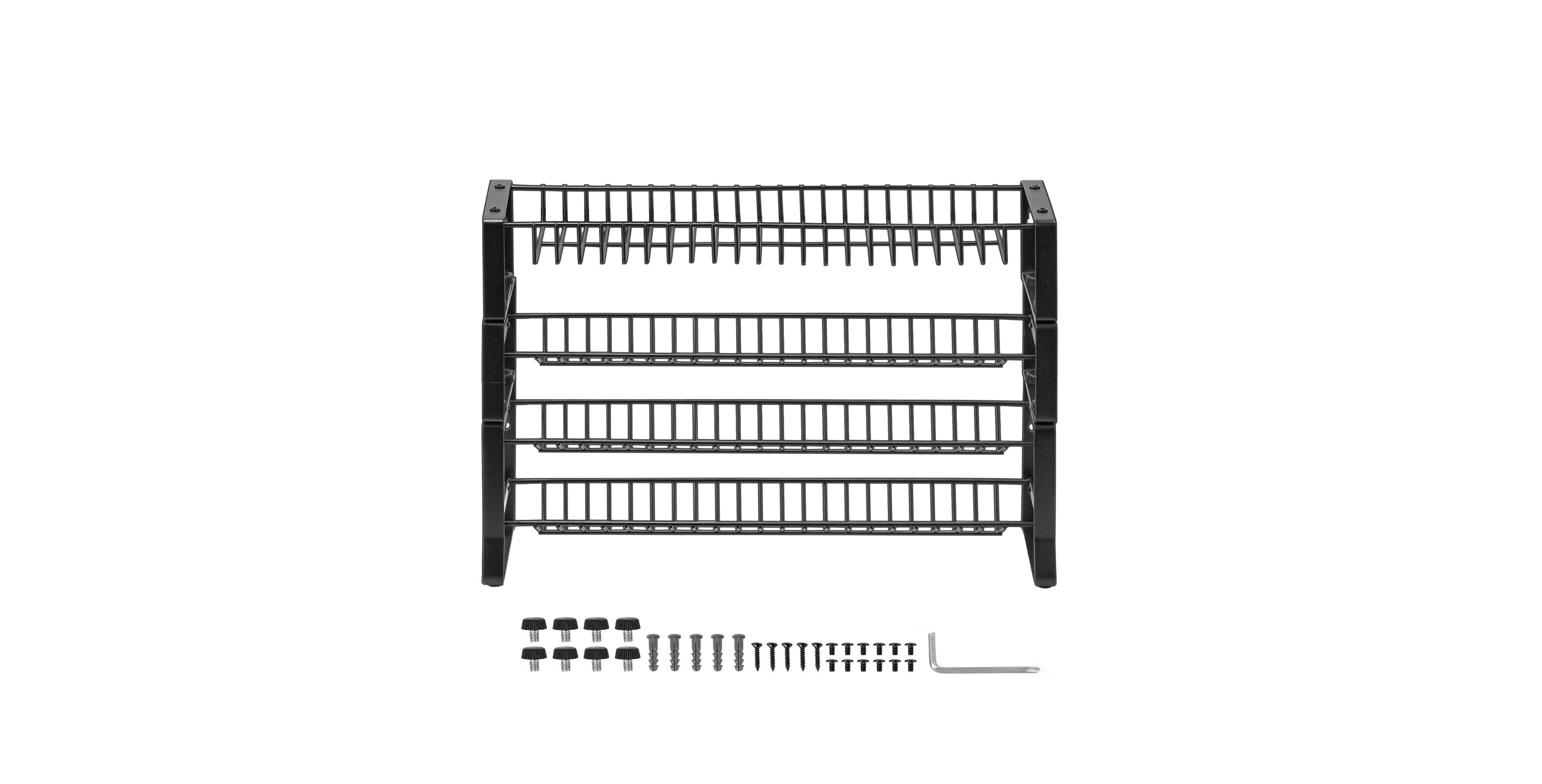 Sugift 4-Tier Stackable Detachable Spice Rack Organizer for Cabinet Countertop Pantry
