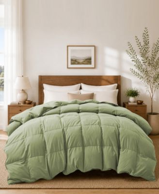 Ultra Soft Goose Down and Feather Fiber Comforter, Full/Queen