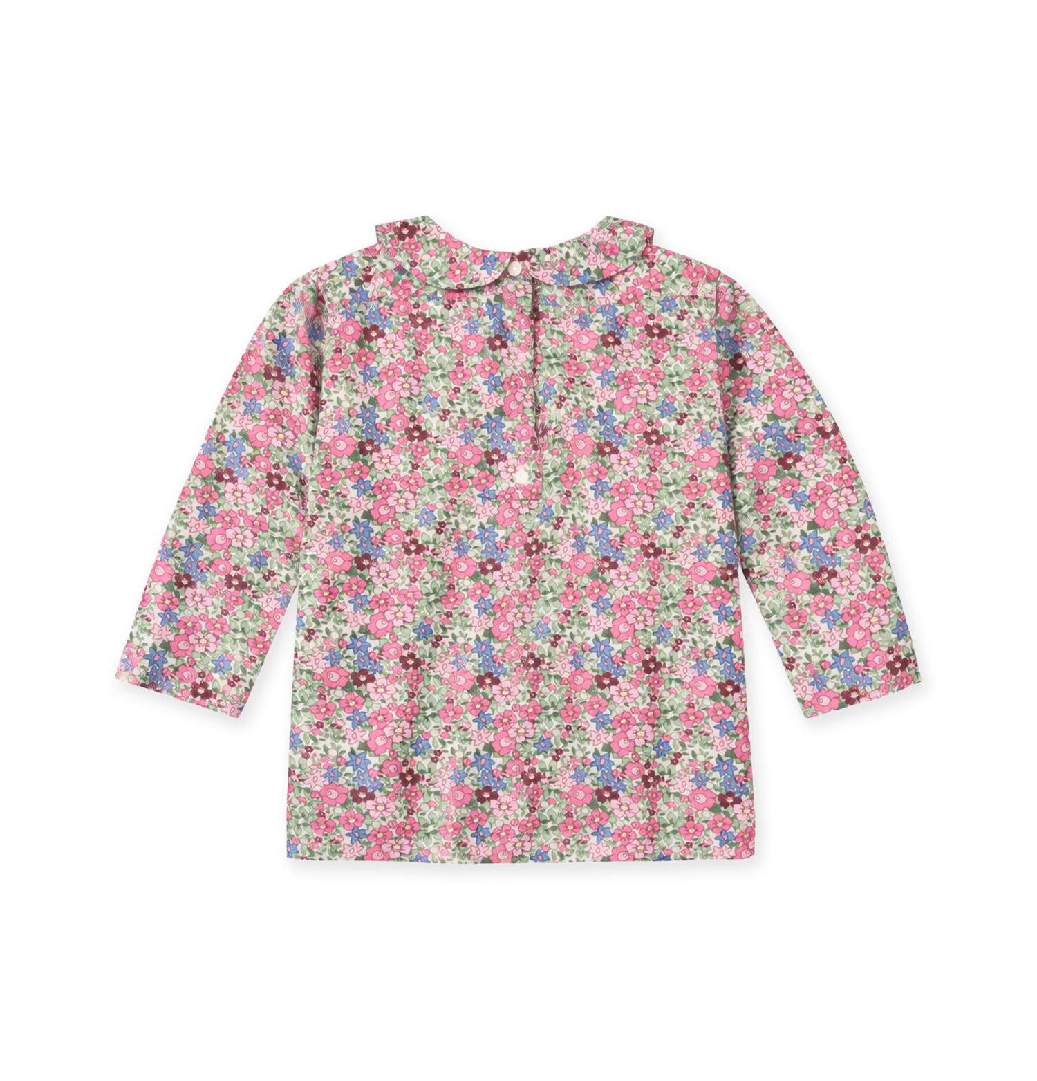 Girls Floral Knit Long Sleeve Blouse 4-6X