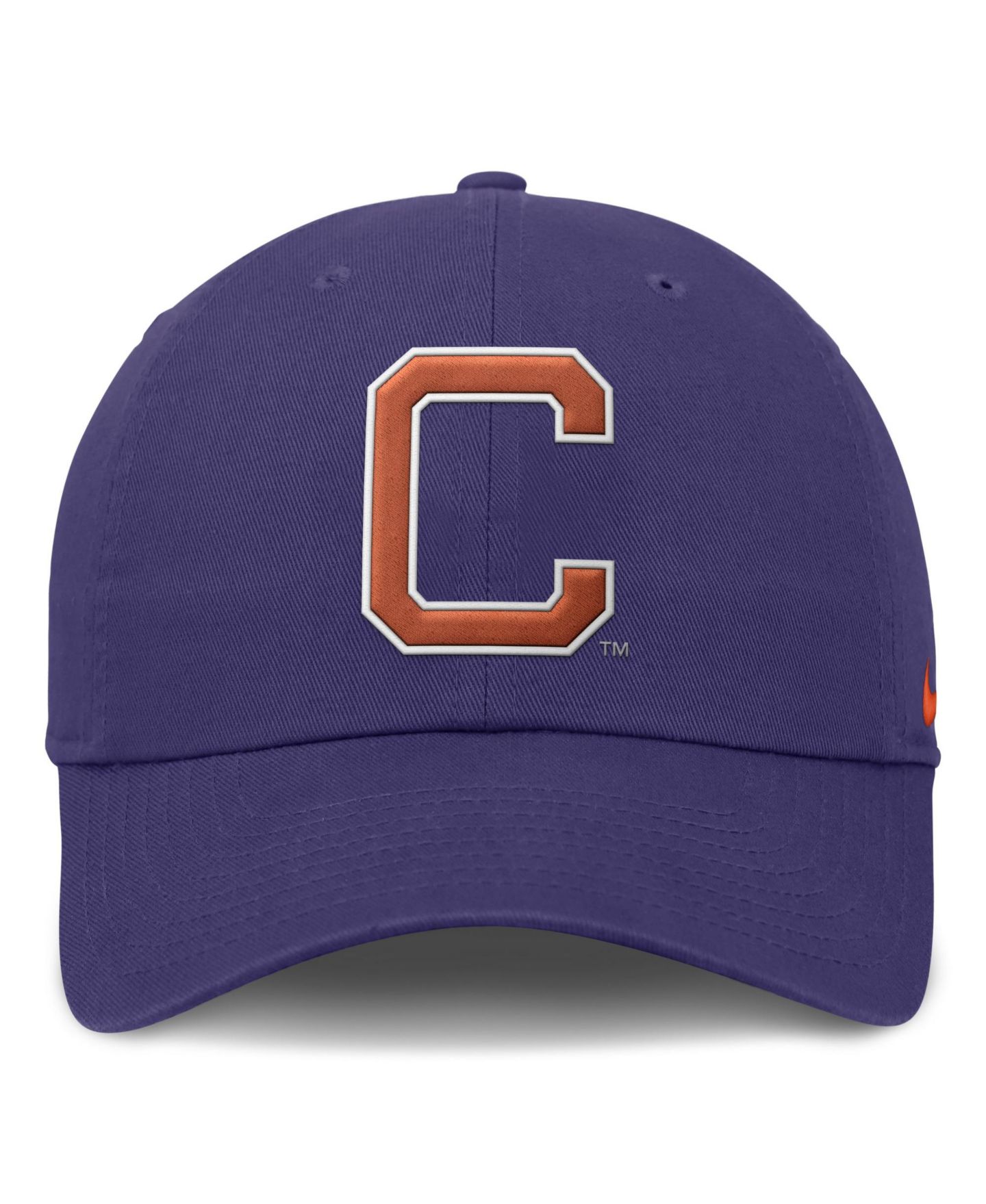Мужская кепка Nike Purple Clemson Tigers Club Dri-FIT Adjustable Hat — фото 2
