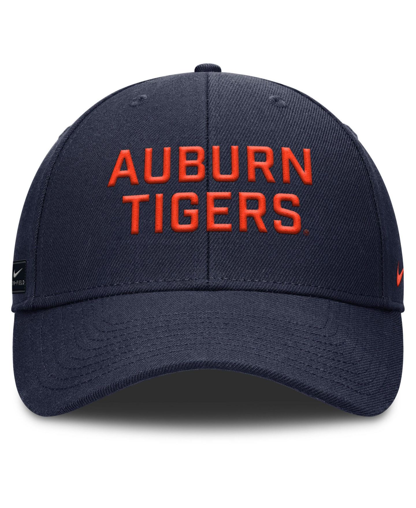 Мужская кепка Nike Navy Auburn Tigers 2025 Sideline Rise Practice Adjustable Hat — фото 2