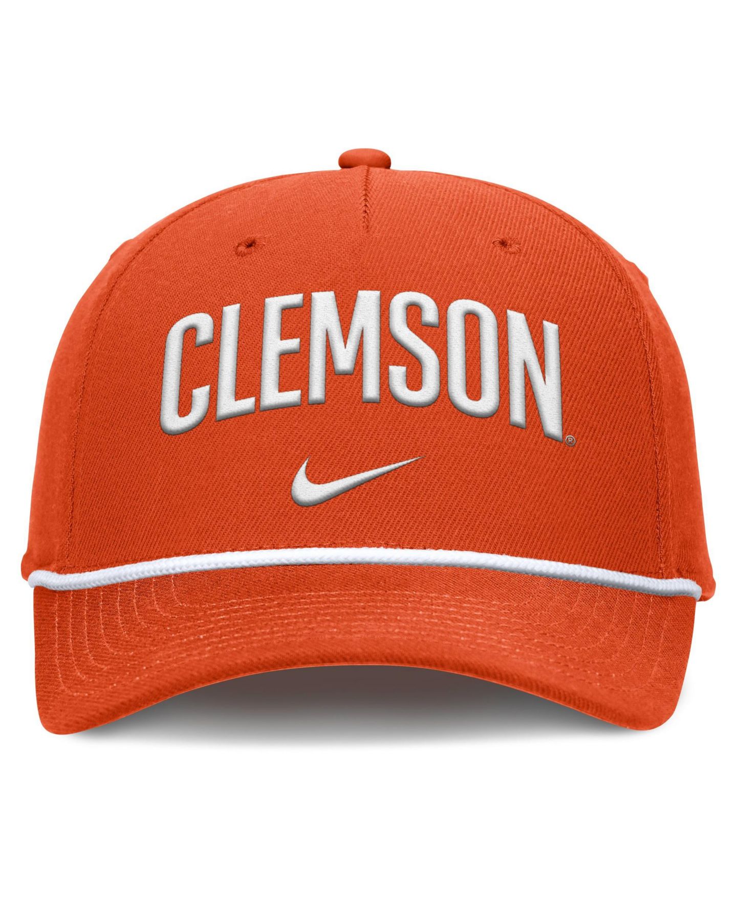 Мужская кепка Nike Orange Clemson Tigers Rise Campus Adjustable Hat — фото 2