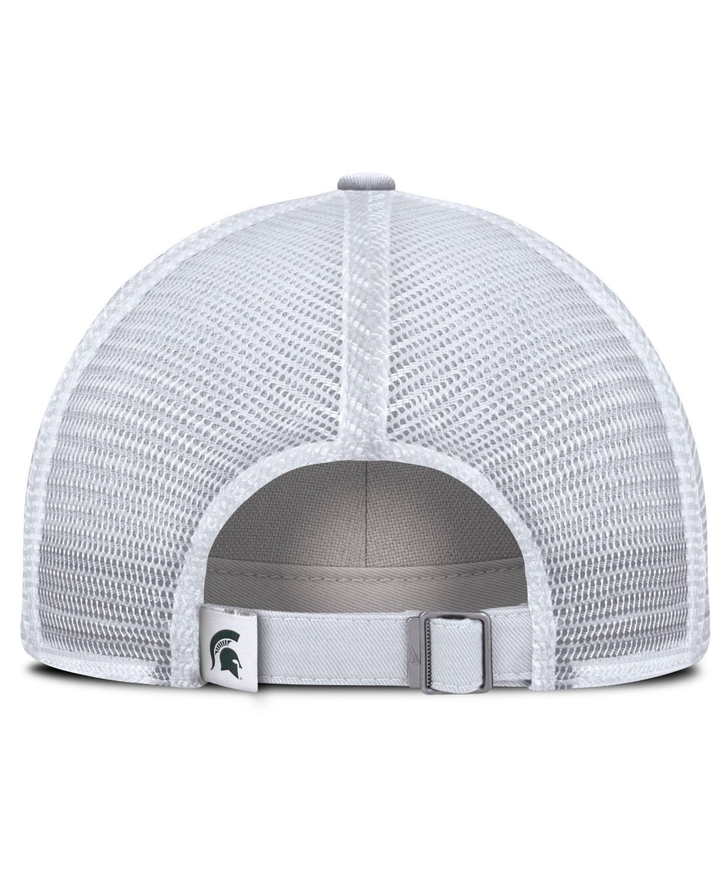 Мужская кепка Nike White Michigan State Spartans Club Campus Trucker Adjustable Hat — фото 4