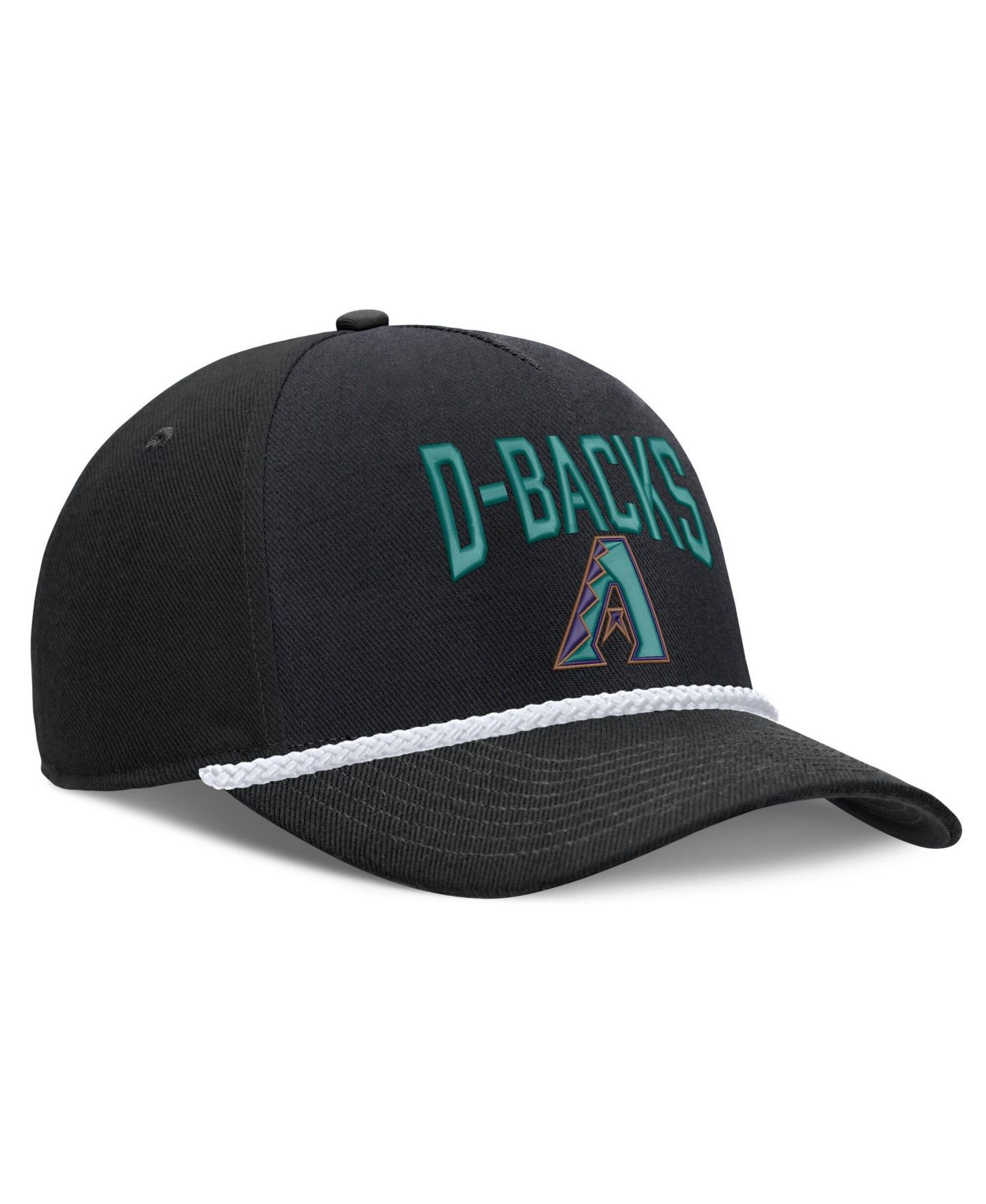 Мужская кепка Nike Black Arizona Diamondbacks Cooperstown Rise Adjustable Hat — фото 3