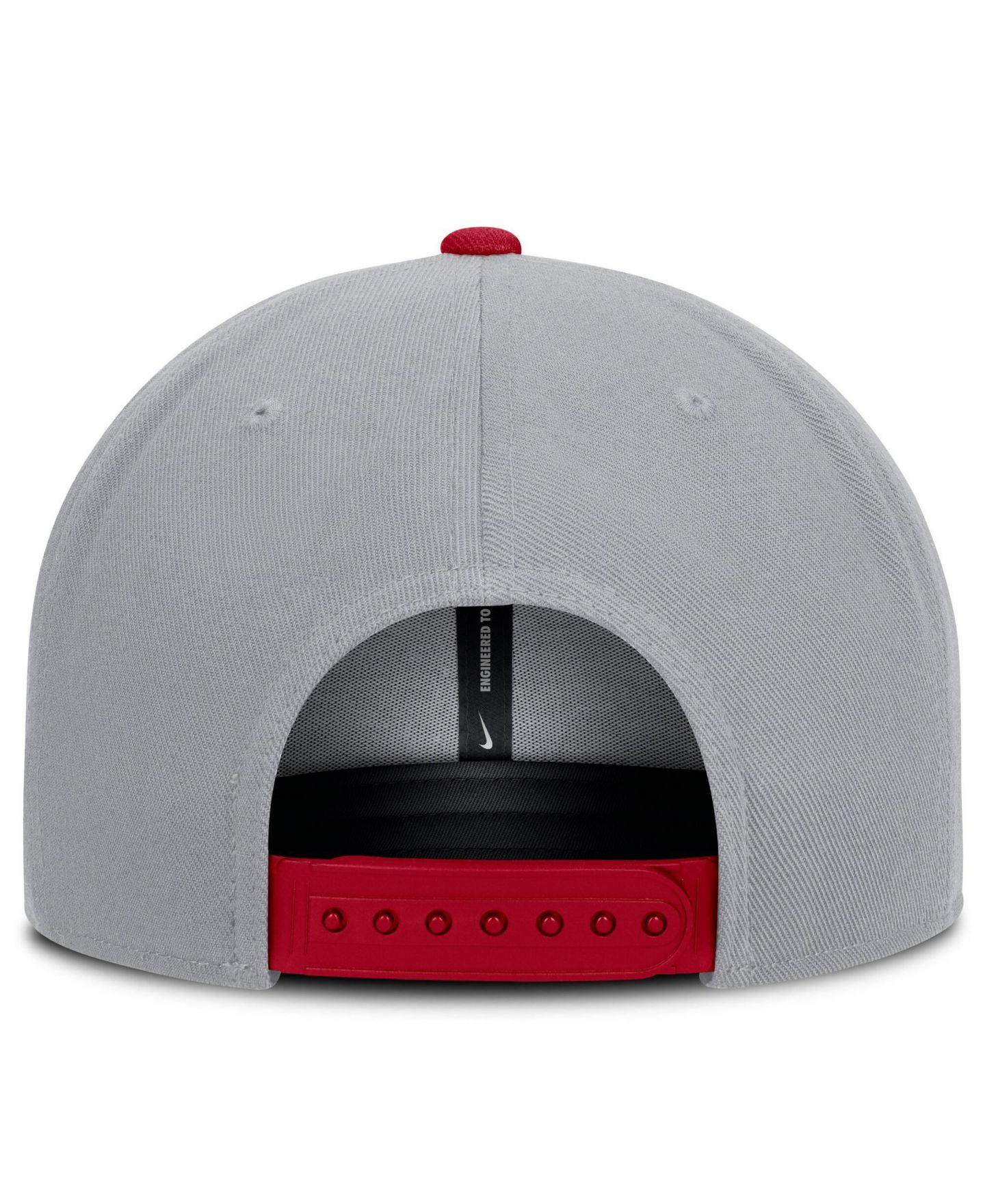 Мужская кепка Nike Gray/Red Washington Nationals Primetime Pro Dri-FIT snapback Hat — фото 4