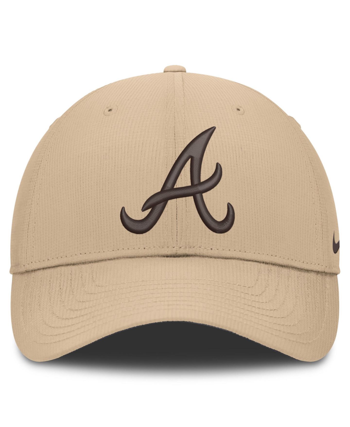 Мужская кепка Nike Khaki Atlanta Braves Desert Ripstop Club Adjustable Hat — фото 2