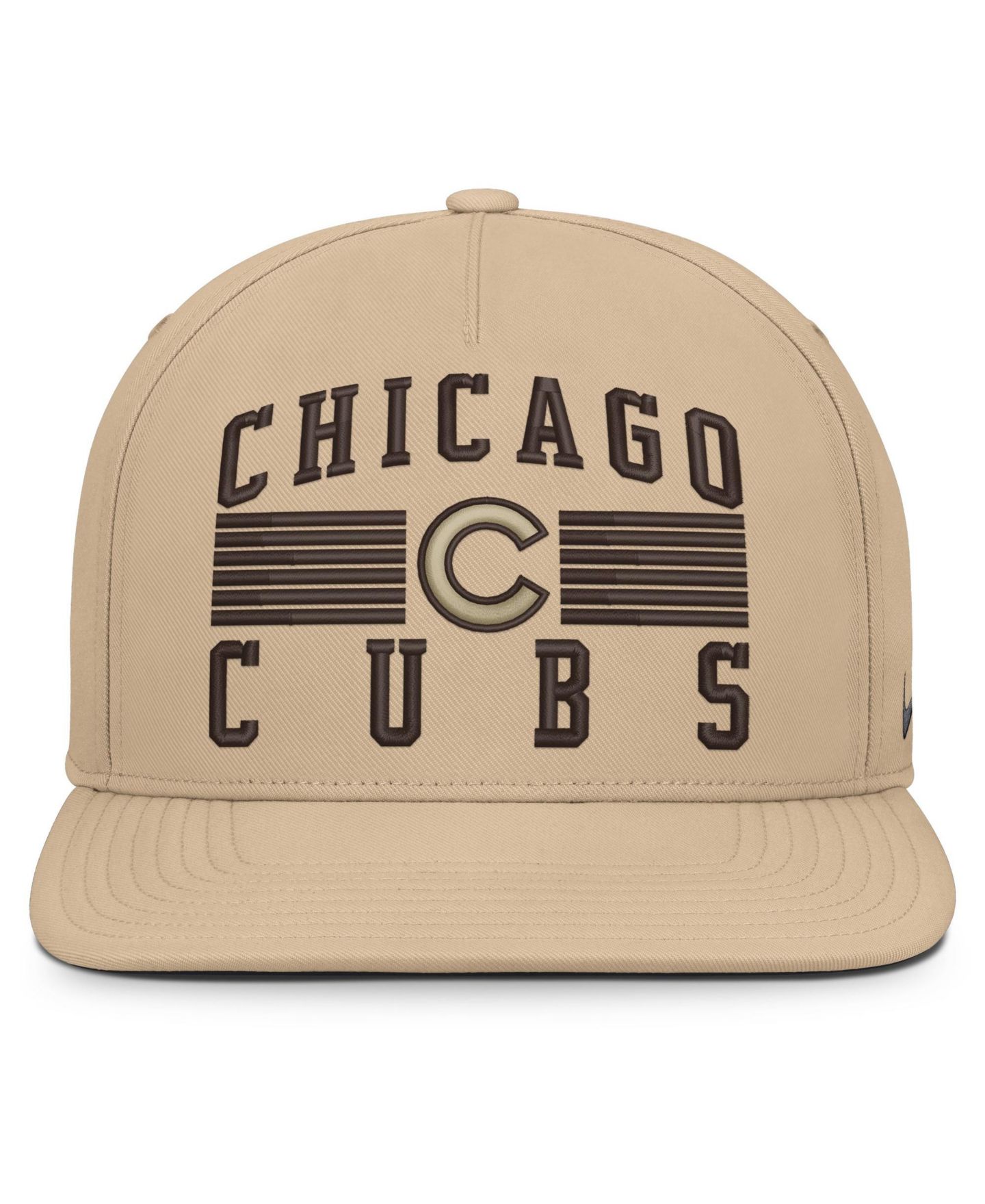 Мужская кепка Nike Khaki Chicago Cubs Desert Pro AeroBill Dri-FIT snapback Hat — фото 2