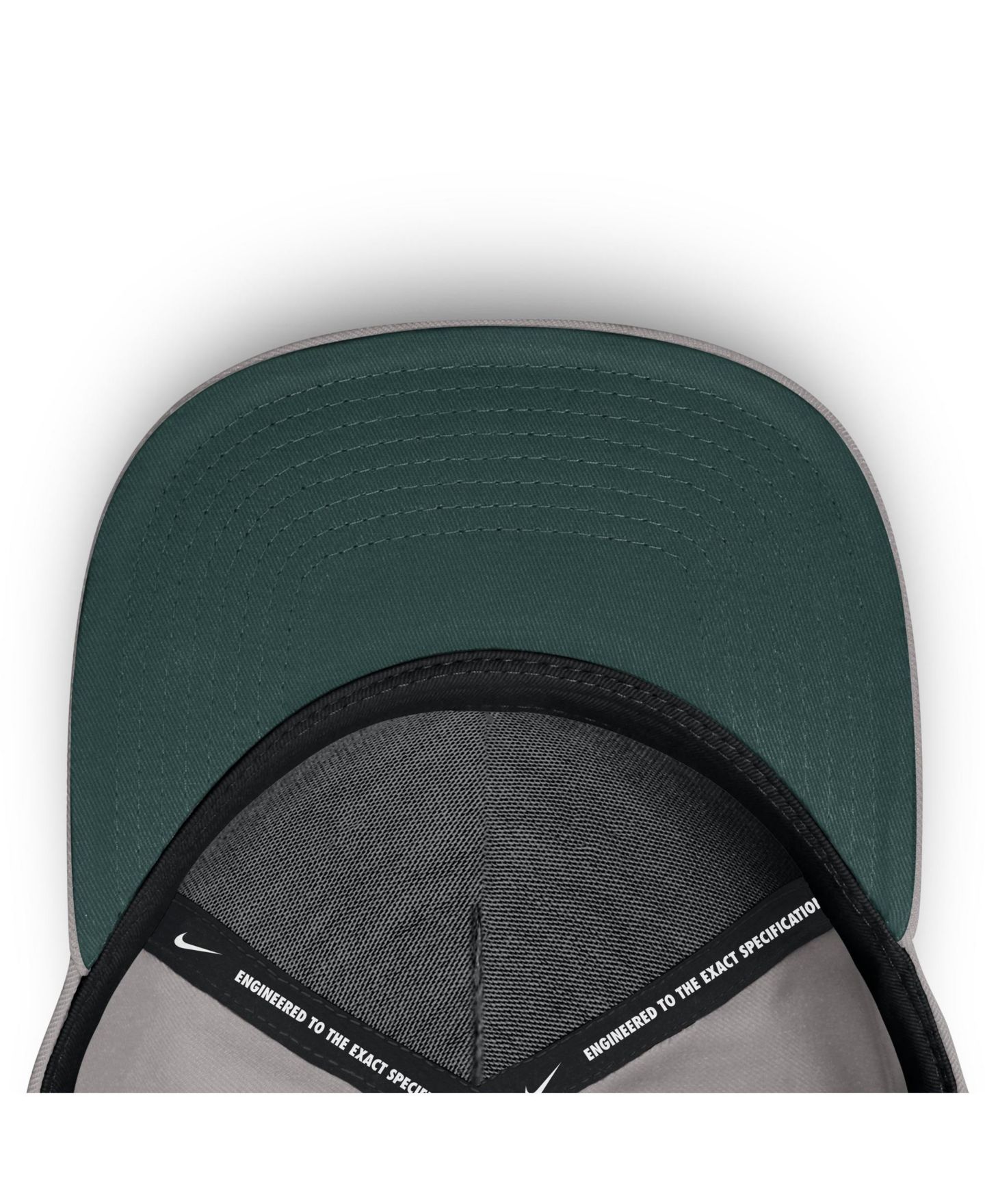 Кепка Nike Gray Michigan State Spartans Primetime Rise Rope Adjustable Hat — фото 5