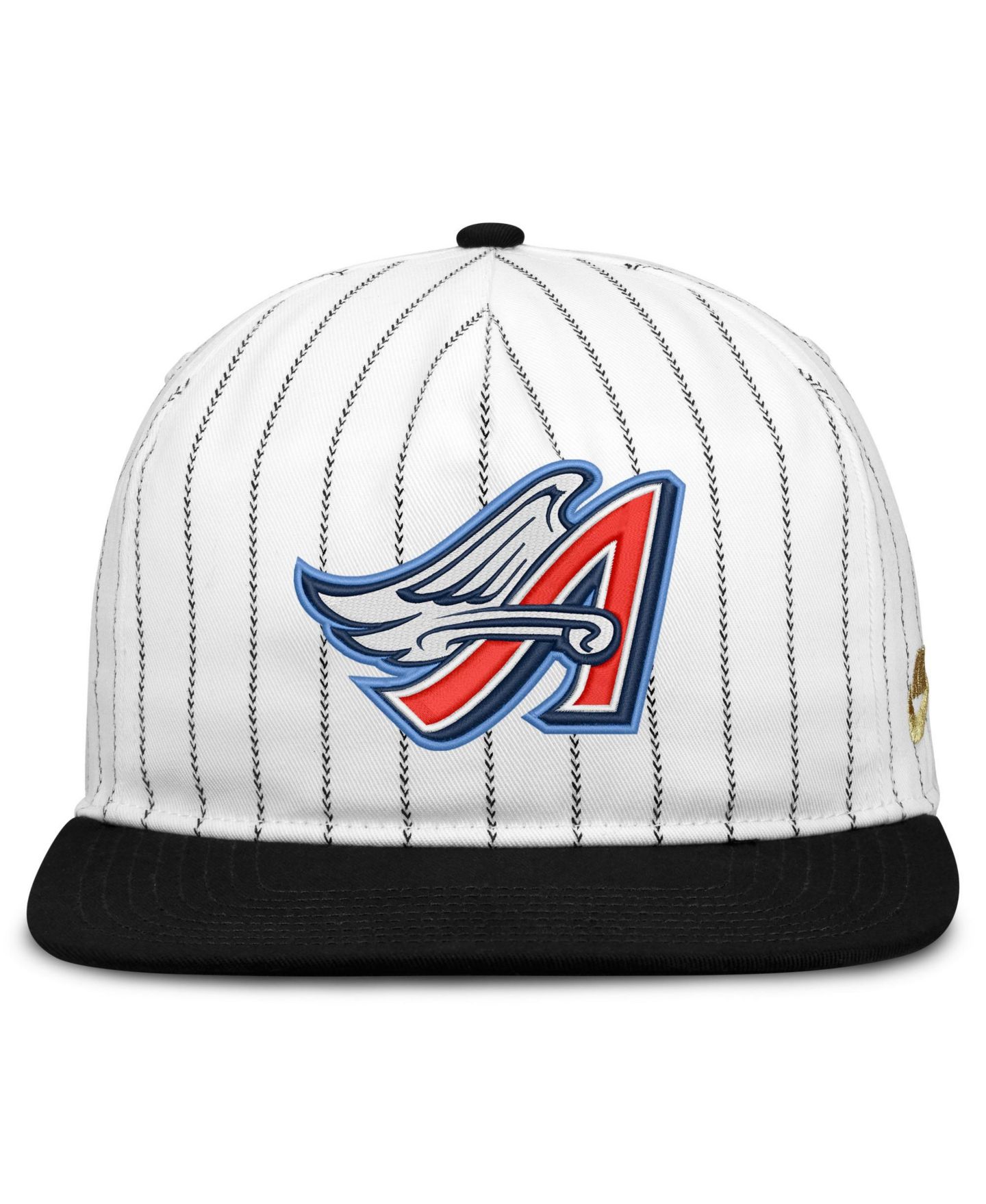 Мужская кепка Nike White/Black California Angels Cooperstown Collection Pro Adjustable Hat — фото 2