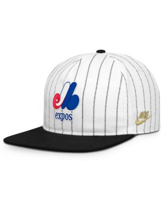Men's White/Black Montreal Expos Cooperstown Collection Pro Adjustable Hat