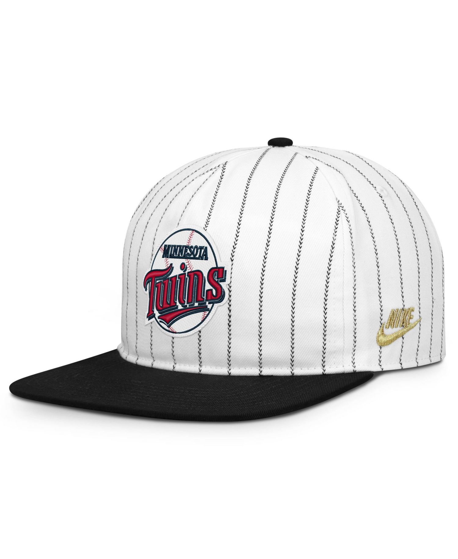 Men's White/Black Minnesota Twins Cooperstown Collection Pro Adjustable Hat