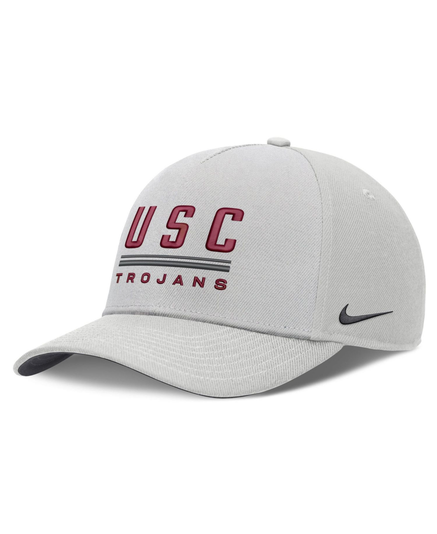 Men's Gray USC Trojans 2026 Sideline Dri-FIT Rise Adjustable Hat