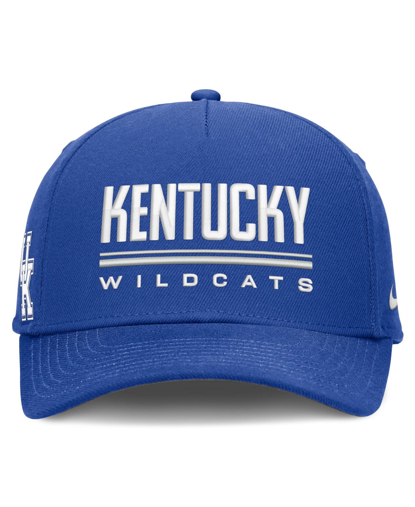 Мужская кепка Nike Royal Kentucky Wildcats 2026 Sideline Dri-FIT Rise Adjustable Hat — фото 2