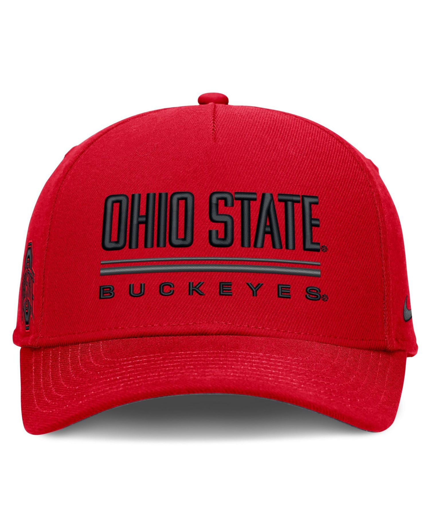 Men's Scarlet Ohio State Buckeyes 2026 Sideline Dri-FIT Rise Adjustable Hat