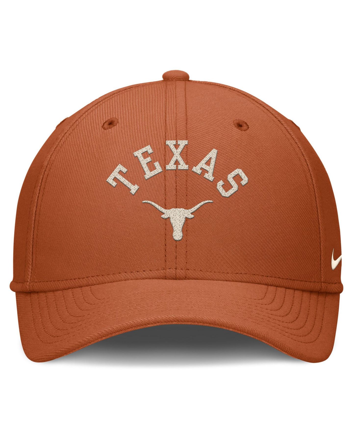 Мужская кепка Nike Texas Orange Texas Longhorns Campus Prep Chained Arched Swooshflex Flex Hat — фото 2