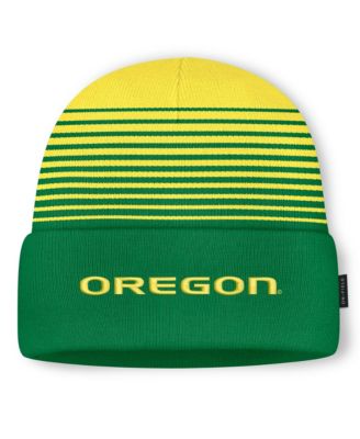 Men's and Women's Green/Yellow Oregon Ducks On-Field Utility Knit Hat