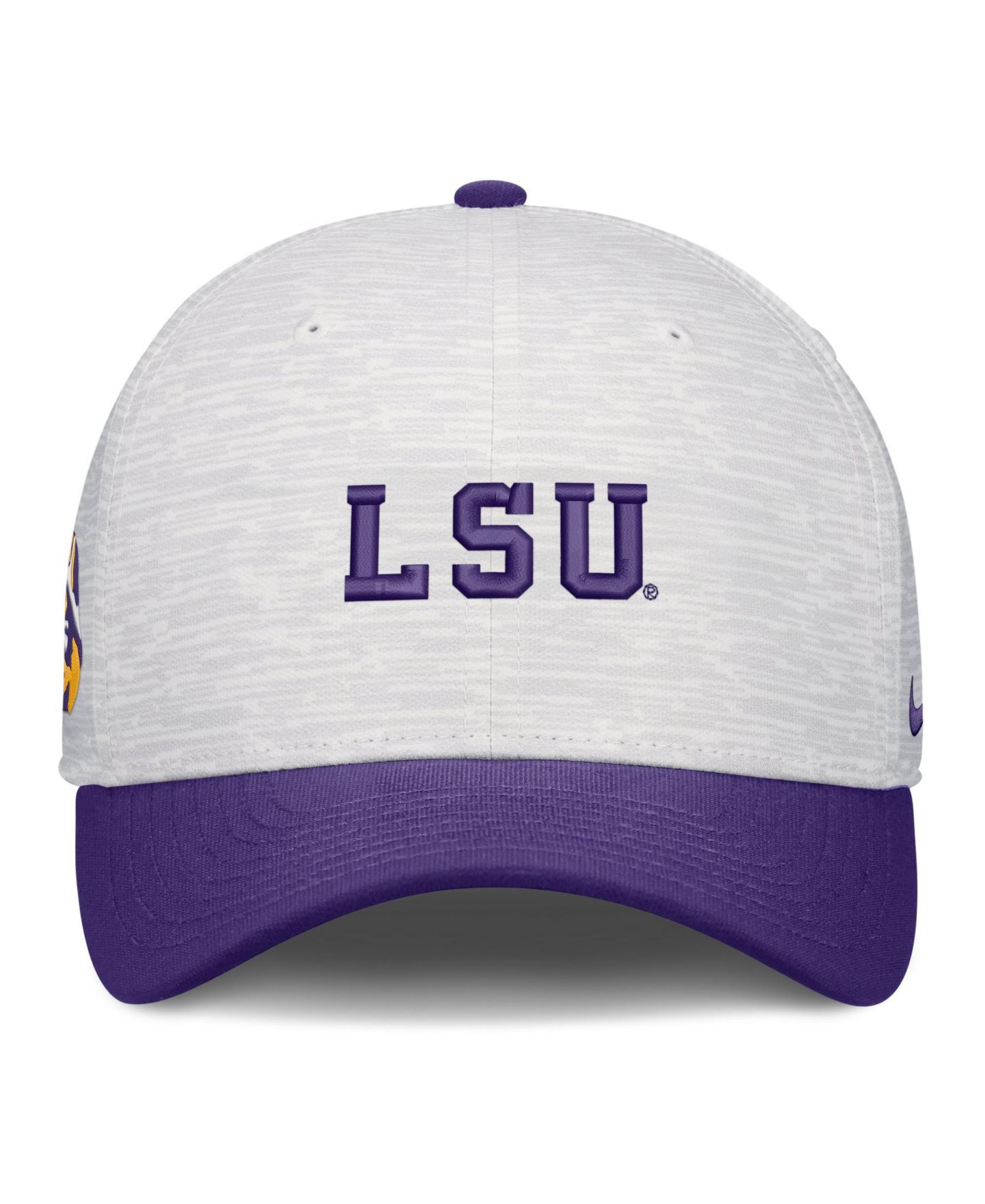 Кепка Nike White/Purple LSU Tigers Primetime Rise Adjustable Hat — фото 2