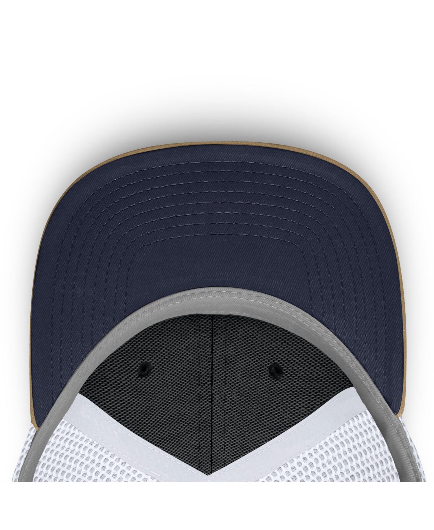 Men's and Women's Beige/Navy Arizona Wildcats Primetime Arched Trucker Adjustable Hat