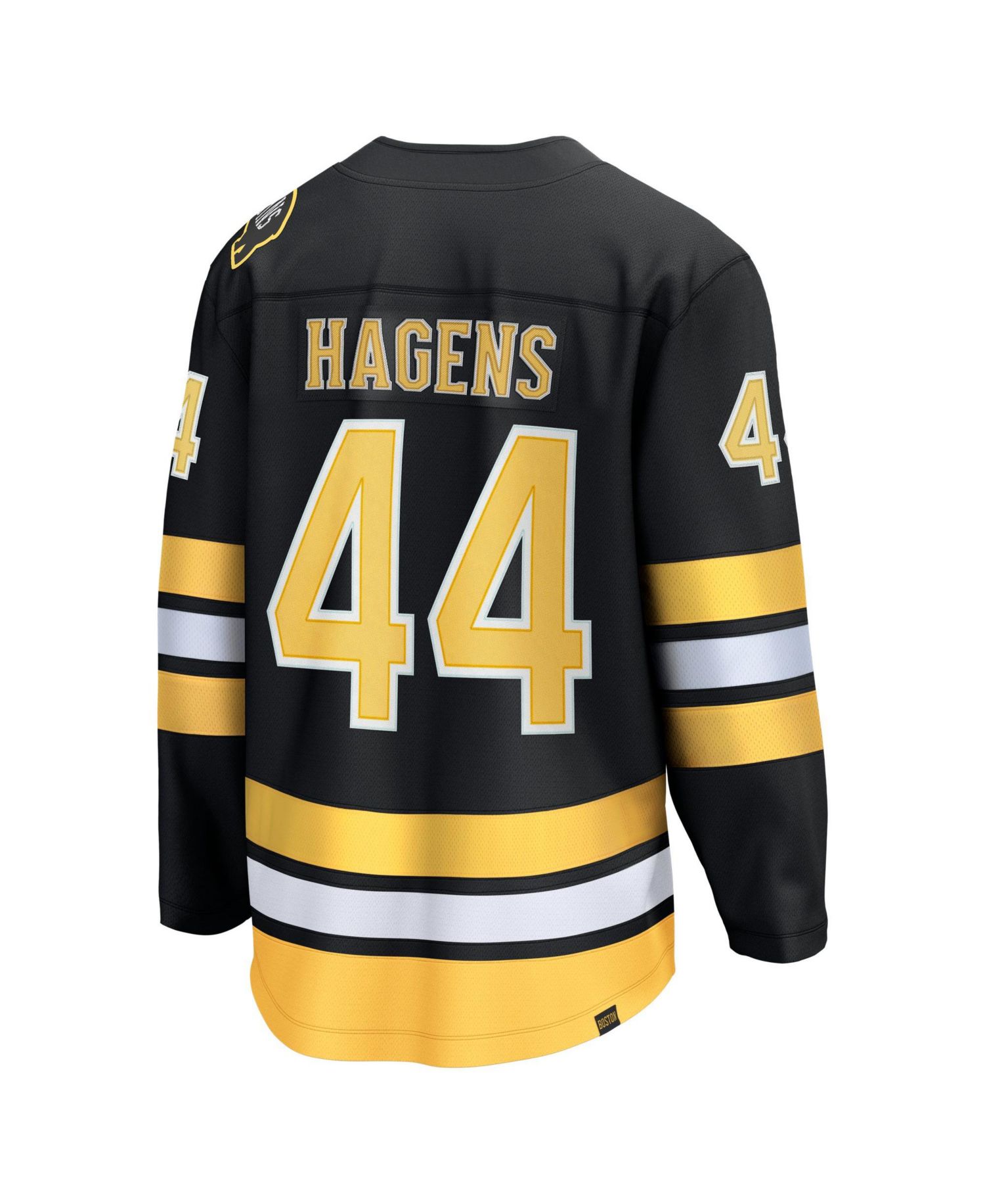 Men's James Hagens Black Boston Bruins Breakaway Jersey